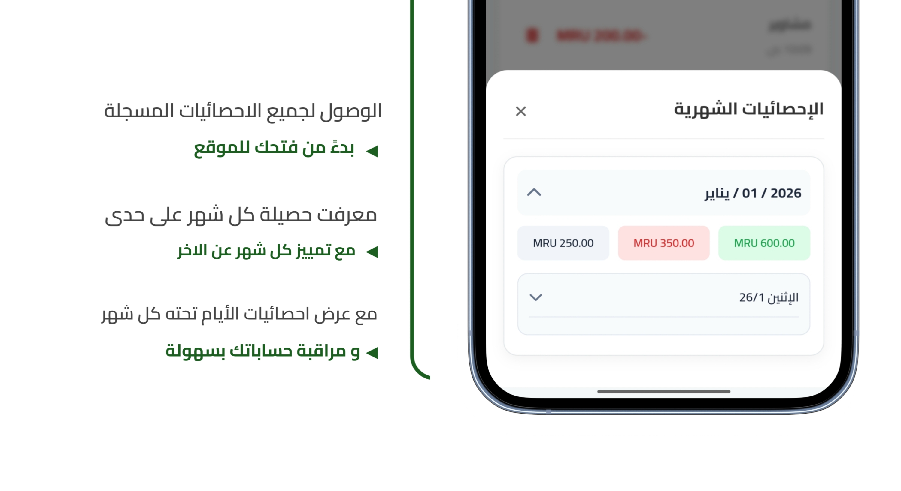 الإحصائيات الشهرية